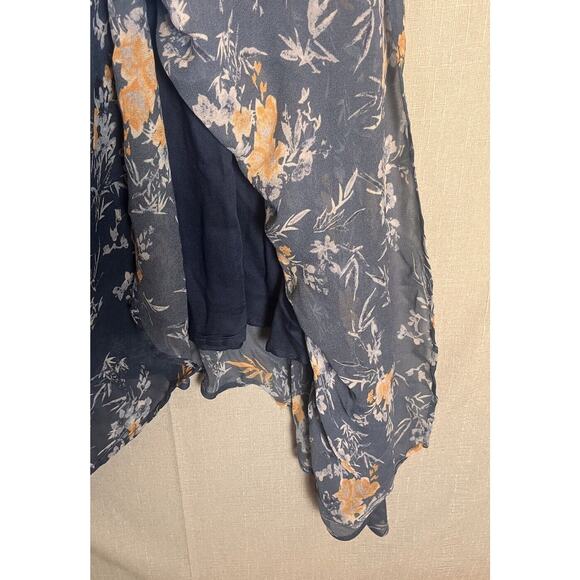 Sundance Blue On The Breeze Floral Print Viscose Sleeveless Maxi Dress Size 14 - Picture 6 of 12